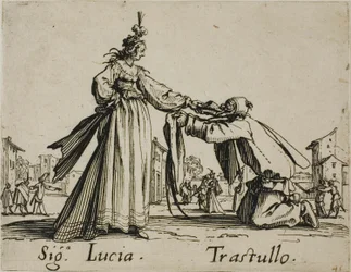 Signora Lucia - Trastullo, planche 21 des Balli di Sfessania