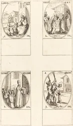 St. Siméon Salus; La Visitation; Déposition des vêtements de la Vierge; St. Hiacintus
