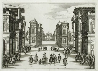Décor de scène pour « Il Solimano », acte IV