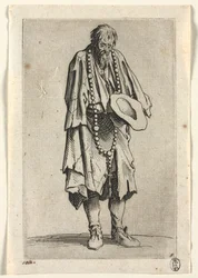 Les mendiants : Mendiant avec un chapelet, vers 1623