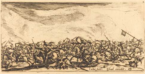 Le combat de cavalerie avec des épées