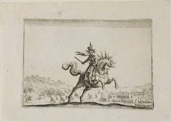 Le commandant à cheval, des Caprices