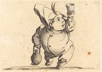 Le buveur, vue de face