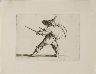 Le duelliste avec une épée et une dague, de Varie Figure Gobbi