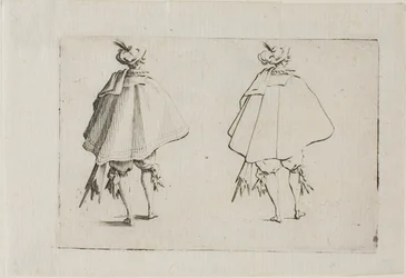Le Gentilhomme avec un Grand Manteau, Vu de Dos, des Caprices