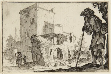 Le berger et les ruines