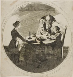 La Sainte Famille à table