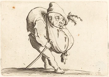 Le Bossu avec une Canne
