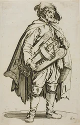 Le joueur de vielle, planche deux de Les mendiants
