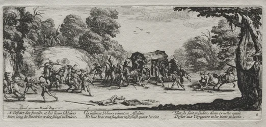 Les Grandes Misères de la guerre : Vol sur la grand-route