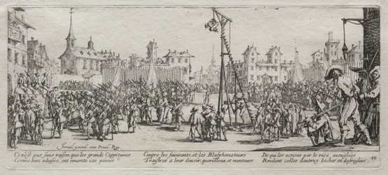 Les Grandes Misères de la guerre : La strappado