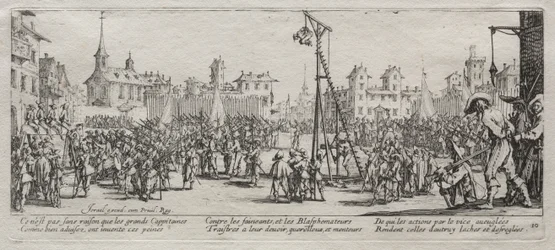 Les Grandes Misères de la Guerre : Le Strappado, 1633
