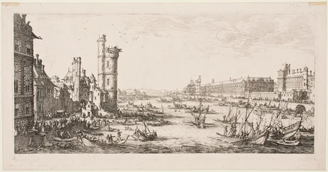 Les grandes vues de Paris : vue du Louvre
