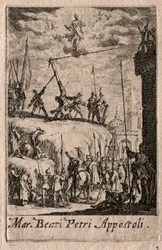 Le martyre des apôtres : Saint Pierre