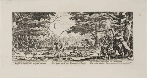 Les paysans se vengent, planche dix-sept de Les Misères de la guerre