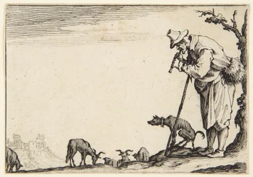 Le berger jouant de la flûte