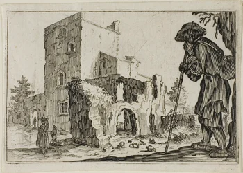 Le berger et les ruines, des Caprices