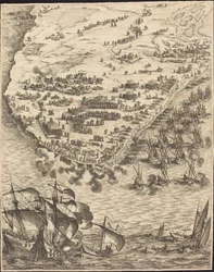 Le Siège de La Rochelle [plaque 10 de 16; ensemble comprend 1952.8.97-112]