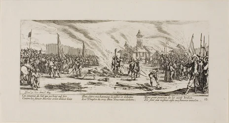 Le pieu, treizième planche des Misères de la guerre