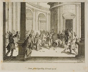 La lapidation de Jésus, extrait du Nouveau Testament