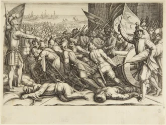Les troupes rembarquant