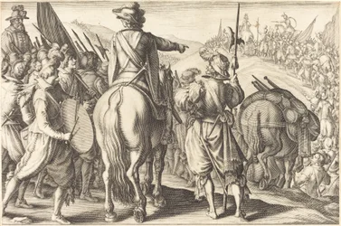 Les troupes en marche, vers 1614