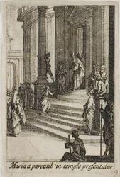 La Vierge Marie présentée au Temple, extrait de La vie de la Vierge