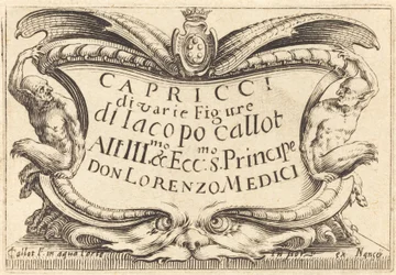 Page de titre pour "Les Capricci"