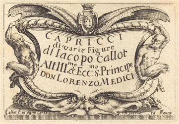 Page de titre pour "Les Capricci"