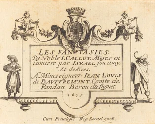 Page de Titre pour "Les Fantaisies"
