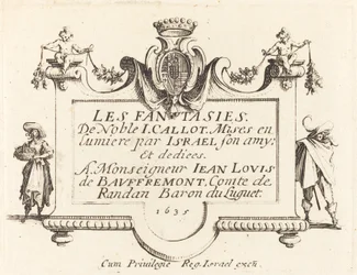 Page de Titre pour "Les Fantaisies"