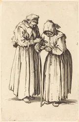 Deux femmes mendiantes