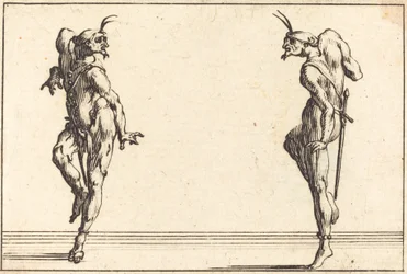 Deux pantalons dansant, vers 1617