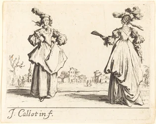 Deux femmes de la société