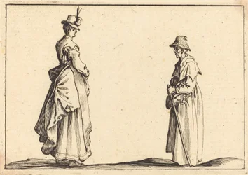 Deux femmes de profil, vers 1617