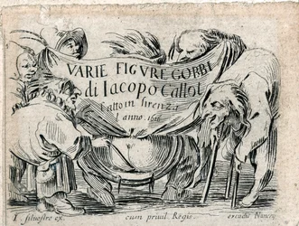 Varie Figure Gobbi, page de titre de 21 gravures ... (gravure)