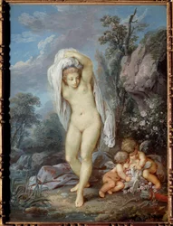 Le bain de Vénus Peinture par Jacques Charlier (1720-1790)