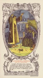 Catherine de Médicis, reine régente de France, consultant son astrologue, Cosimo Ruggeri