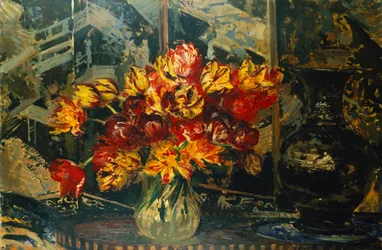 Bouquet de Tulipes au Paravent