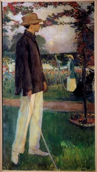 Portrait en pied de Jean Cocteau (1889-1963) Écrivain