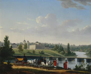 La promenade. Le domaine des Golitsyns Pekhra-Yakovlevskoye, 1820
