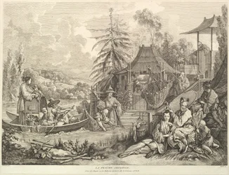 La pêche chinoise, de Chinoiseries, après 1743