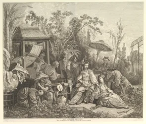 Le Jardin Chinois, de Chinoiseries, après 1743