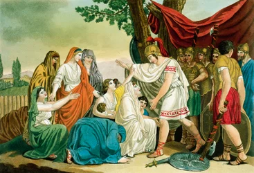 Coriolan, gravure de la Rome antique