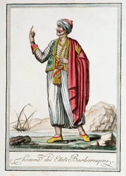 Homme des États barbares, « Encyclopédie des voyages » par J. Grasset Saint-Sauveur (Saint Sauveur)
