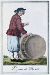 Paysans de Morat (Suisse) - dans "Encyclopedia of Travels" de Grasset St Sauveur, éd. 1796
