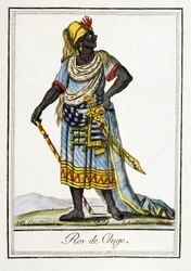 Roi au Congo - dans "Encyclopédie des voyages" par J. Grasset Saint-Sauveur