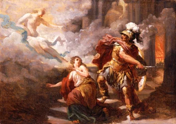 Hélène sauvée par Vénus de la colère d