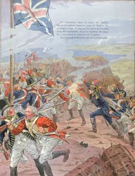 Napoléon (1769-1821) au siège de Toulon, 17 décembre 1793, illustration tirée de « Bonaparte » de G. Montorgueil, 1910