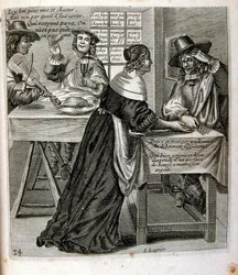 Illustration gravée du 17e siècle tirée d